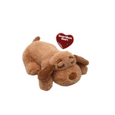 Snuggle Puppie junior front view showing biscuit plush and cuddly shape for comfort