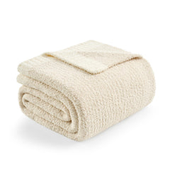 Snuggle Sac vista frontal de la manta ivory, apariencia acogedora