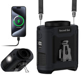 Socool fan front view showing compact design and portability benefit