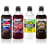 sodastream pack frente con cuatro botellas, variedad conveniente para casa