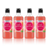 sodastream pack frontal de cuatro botellas pomelo para múltiples bebidas