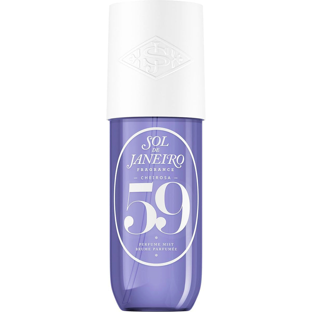 Sol de Janeiro front bottle showing full Cheirosa 59 packaging and instant recognition benefit