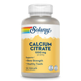 SOLARAY envase frontal de Calcium Citrate 1000 mg mostrando diseño y capacidad
