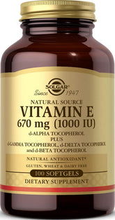 Solgar envase frontal mostrando botella y cantidad, confianza de marca