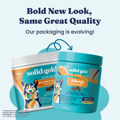 Solid Gold textura masticable en primer plano que facilita la ingesta y aceptación