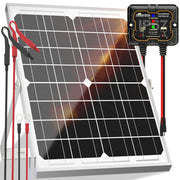 SOLPERK panel front view showing cells and durable glass, long-lasting charge performance