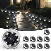 SOLPEX frontal pack de 10 luces solares mostrando el conjunto y su aspecto ordenado