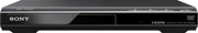 Sony DVPSR510H vista frontal con bandeja y controles, diseño delgado y uso sencillo