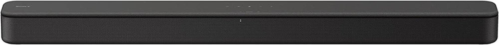Sony S100F front view showing slim profile and speaker grille for clearer TV sound