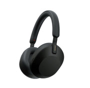 Sony WH-1000XM5 vista frontal en negro mostrando diseño premium y confort