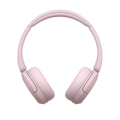 Sony WH-CH520 pink earcup close-up showing soft padding for comfortable wear