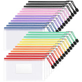 Sooez paquete frontal 24 bolsas A6 para organizar con colores