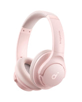 Soundcore Q20i front view in pink showing sleek design and comfort