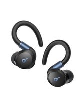Soundcore Sport X20 front packaging showing earbuds and case, highlighting compact design