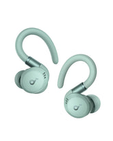 Soundcore Sport X20 front view showing earbuds and charging case, clear product outline and benefit