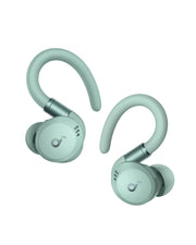 Soundcore Sport X20 front view showing earbuds and charging case, clear product outline and benefit