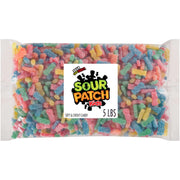SOUR PATCH KIDS front of bag showing brand and bulk size benefit
