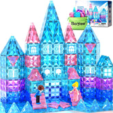 Soyee empaque frontal del set de 102 piezas mostrando el castillo y muñecas para inspiración de juego