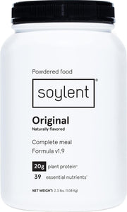 Soylent empaque frontal mostrando sabor cereal y beneficio nutricional
