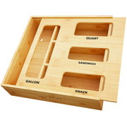 SpaceAid front view box showing four compartments and tidy organization benefit