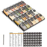 SpaceAid front view of full 4-tier tray showing neat organization and quick access
