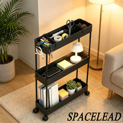 SPACELEAD carrito junto a nevera para comparar tamaño y aprovechar huecos