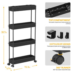 SPACELEAD carrito en cocina almacenando especias y utensilios para orden