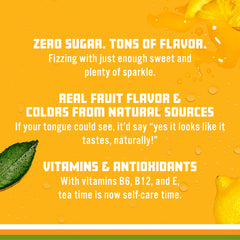 Sparkling Ice etiqueta nutricional mostrando vitaminas y cero azúcar