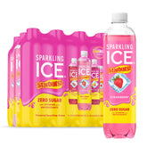 Sparkling Ice botella frontal del pack STARBURST mostrando diseño y sabores