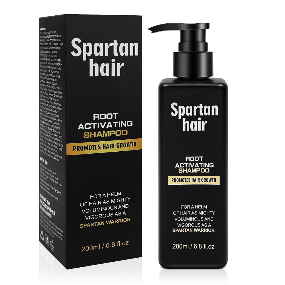 SPARTAN HAIR envase frontal mostrando diseño y volumen del producto