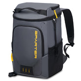 SPARTER backpack cooler front view showing ergonomic straps and compact profile