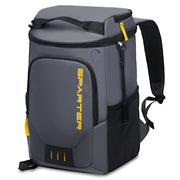SPARTER backpack cooler front view showing ergonomic straps and compact profile