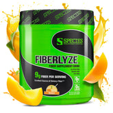 Species Nutrition Fiberlyze front label showing mango tub and benefits