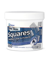 Spenco front packaging showing 200-count squares and travel-ready protection