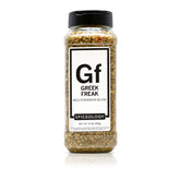 Spiceology envase frontal 16 oz mostrando diseño y beneficio de versatilidad