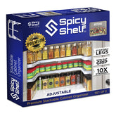 Spicy Shelf frontal del paquete mostrando el organizador robusto