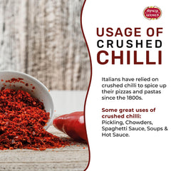 Spicy World sprinkled on pizza demonstrating added flavor and heat