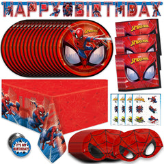 Unique caja del kit Spiderman vista frontal mostrando todos los elementos