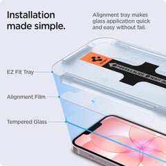 Spigen bandeja EZ FIT con protector preensamblado para instalación precisa