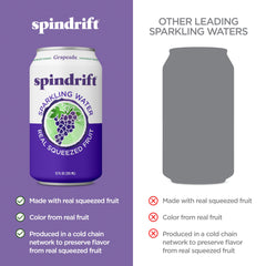 Spindrift lata abierta mostrando gas y lista para beber