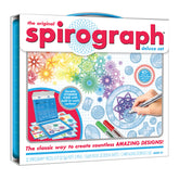 Spirograph estuche frontal con piezas organizadas y fácil transporte