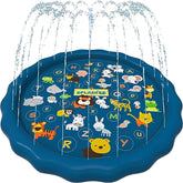 SplashEZ vista frontal de la piscina inflable mostrando forma y diseño para juego familiar