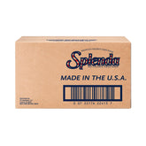 SPLENDA frente del empaque mostrando cantidad y formato, conveniencia diaria