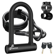 Sportneer candado U frontal mostrando robustez y protección antirrobo