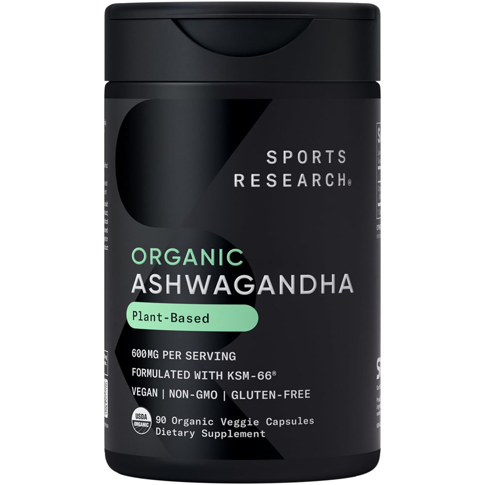 Sports Research bottle front packaging showing product name and 90 capsules benefit clarity