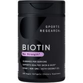 Sports Research frontal del envase mostrando la marca y beneficio de alta potencia