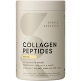 Sports Research front packaging showing vanilla collagen for easy daily use