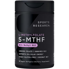 Sports Research frente del envase mostrando 90 plantgels y beneficios