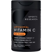 Sports Research front bottle label showing product identity and serving size benefit