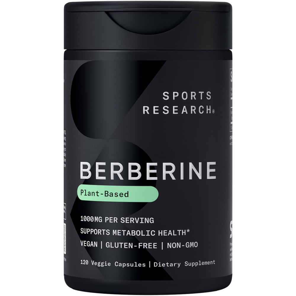 Sports Research front packaging showing bottle and product name for clear identification benefit